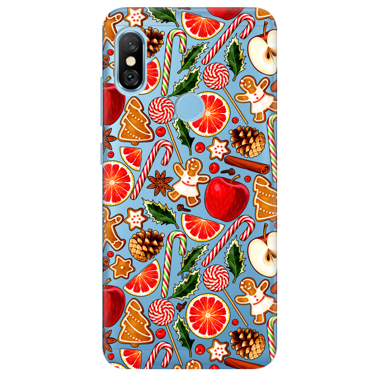 Чехол для Xiaomi Redmi Note 6 Pro Christmas spices - фото 1