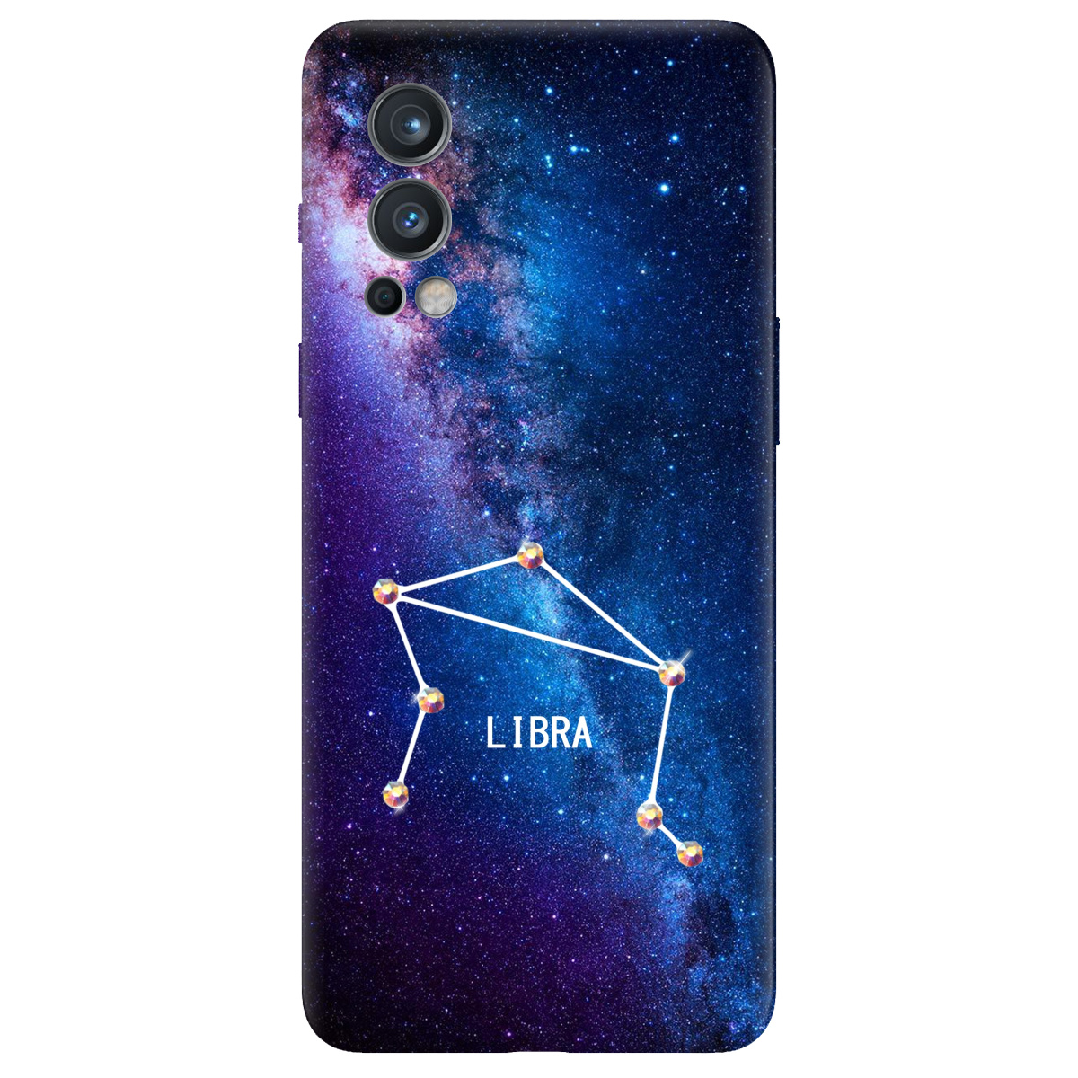 Чехол для OnePlus Nord 2 5G Libra (Весы) со стразами - фото 1
