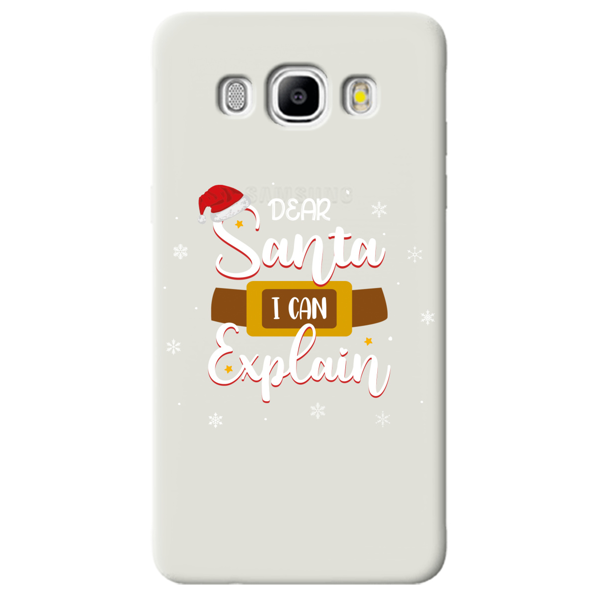 Чохол для Samsung Galaxy J5 2016 напівпрозорий матовий soft touch Dear Santa - фото 1