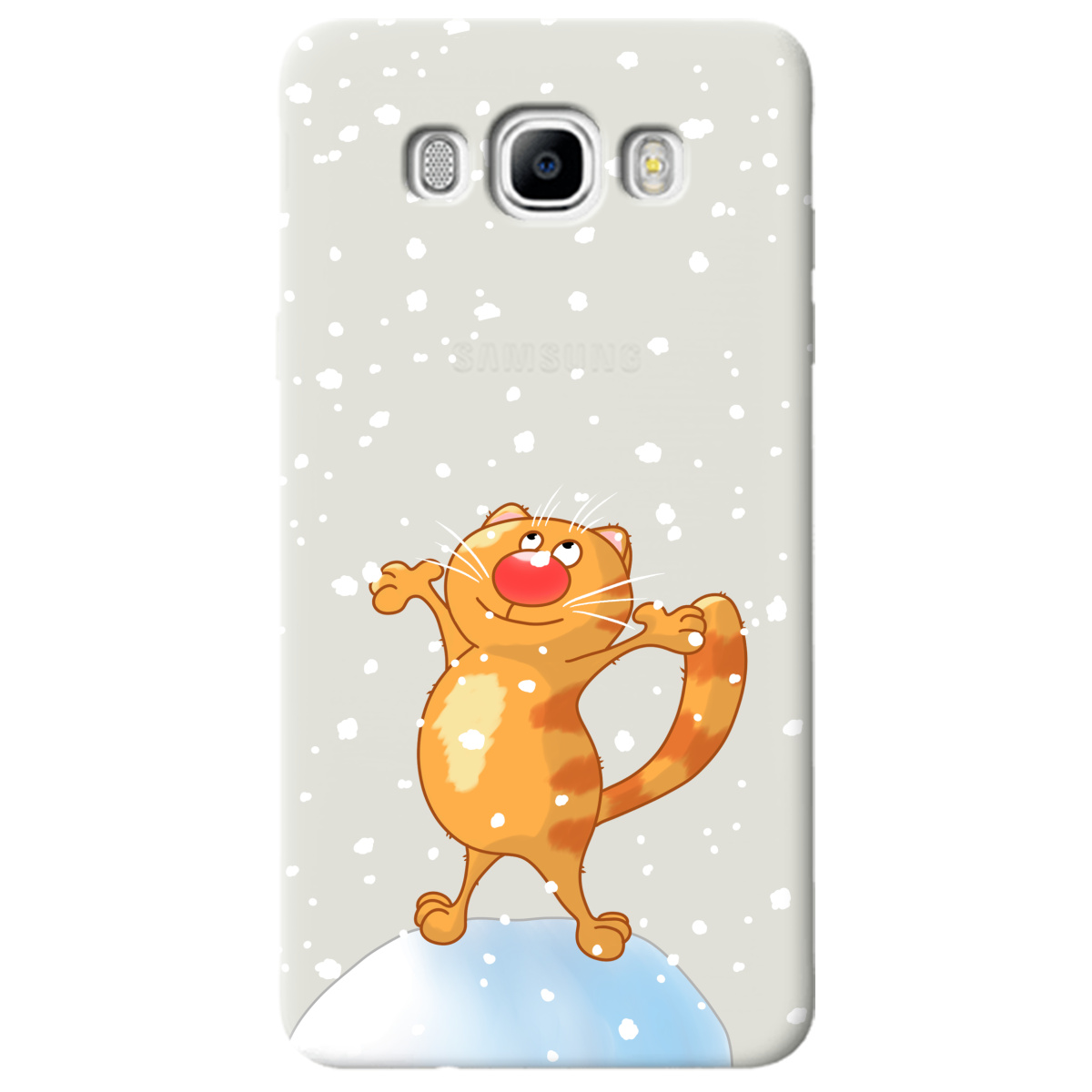 Чехол для Samsung Galaxy J7 2016 полупрозрачный матовый soft touch By Happy - фото 1