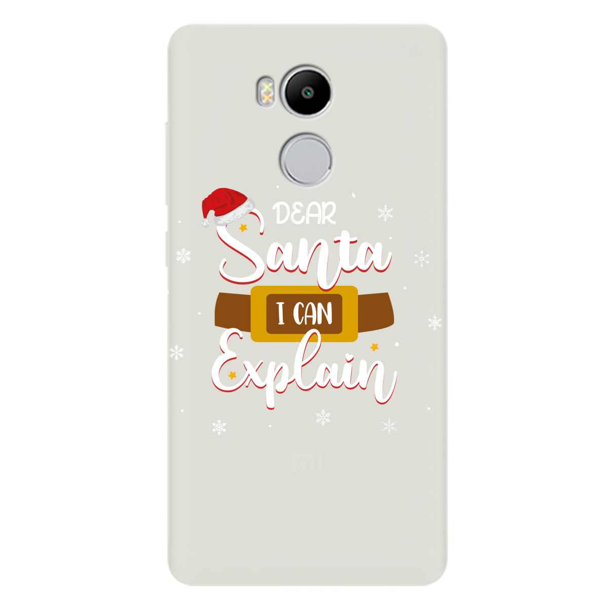 Чехол для Xiaomi Redmi 4 Pro / Prime полупрозрачный матовый soft touch Dear Santa - фото 1