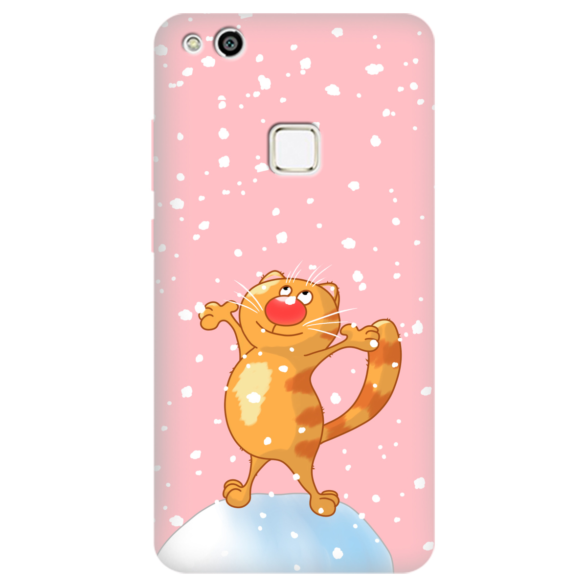 Чехол для Huawei P10 Lite нежно-розовый матовый soft touch By Happy - фото 1