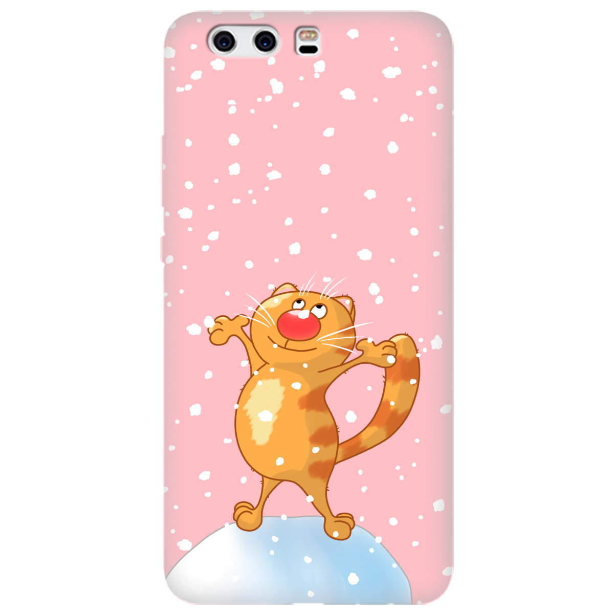 Чехол для Huawei P10 Plus нежно-розовый матовый soft touch By Happy - фото 1