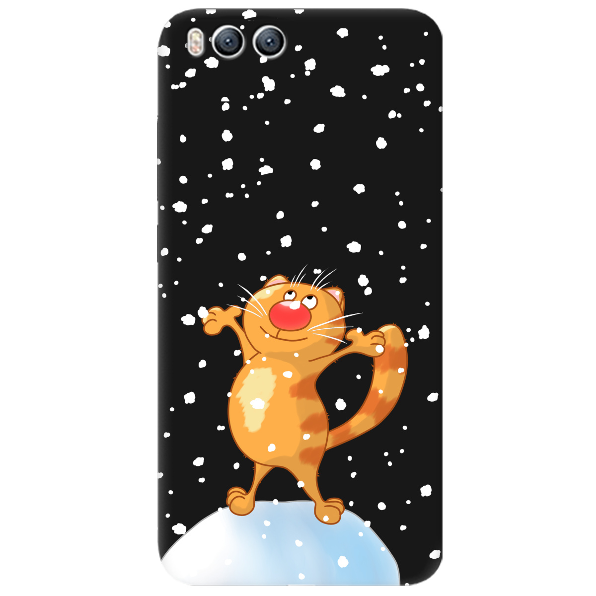 Чехол для Xiaomi Mi 6 черный матовый soft touch By Happy - фото 1