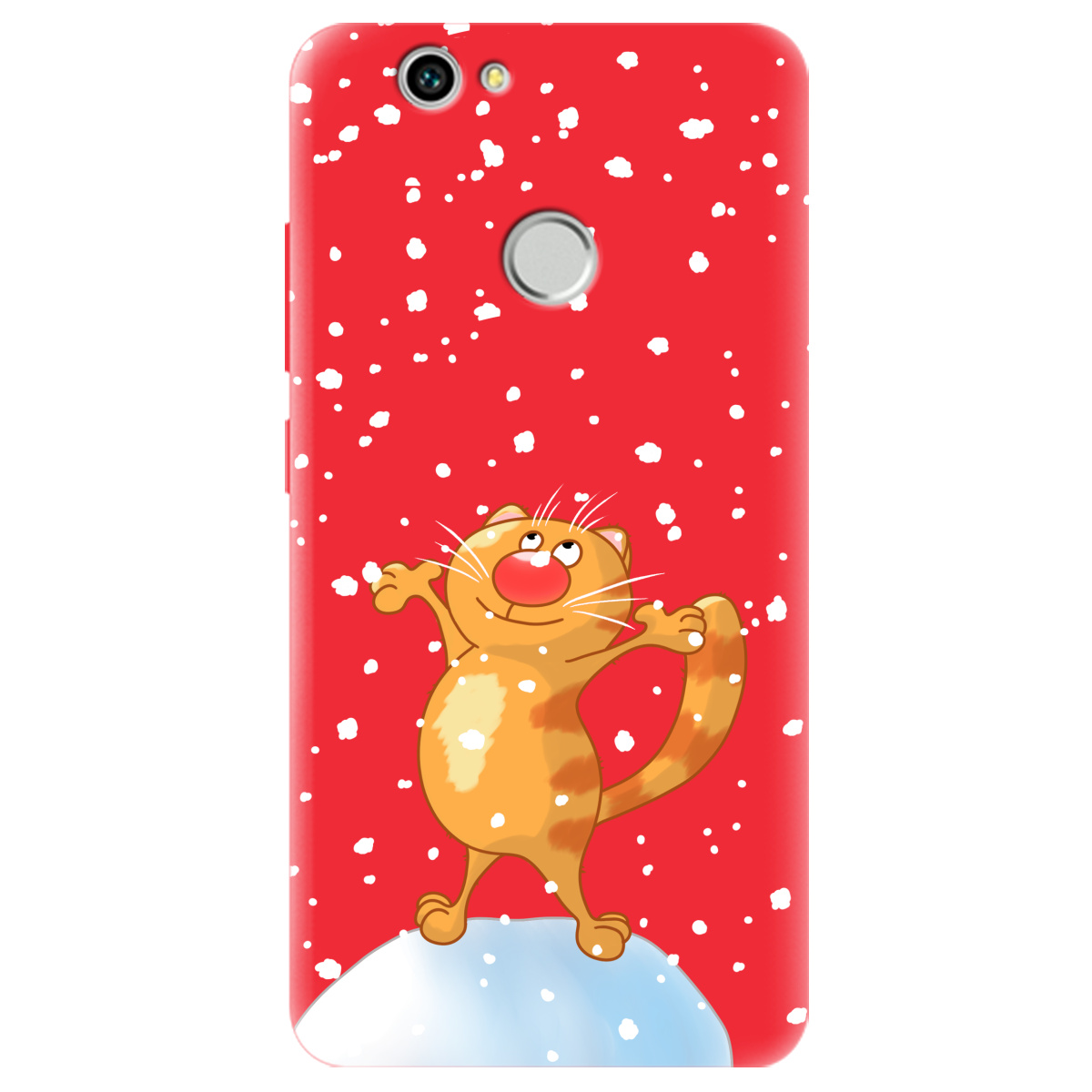 Чохол для Huawei Nova яскраво-червоний матовий soft touch By Happy - фото 1