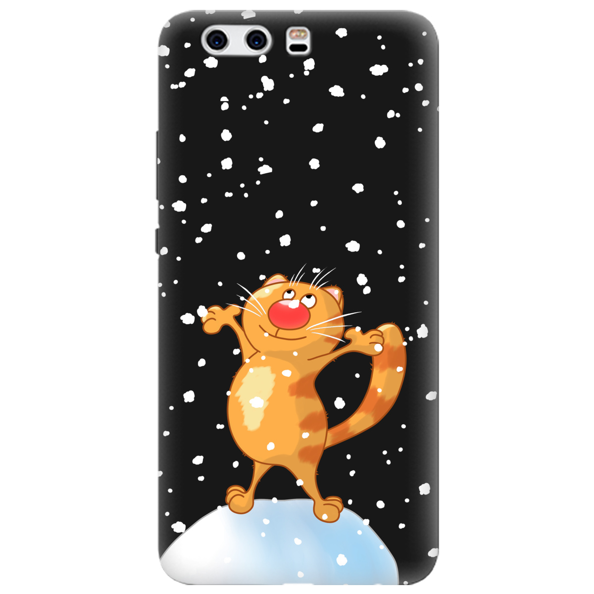 Чехол для Huawei P10 Plus черный матовый soft touch By Happy - фото 1