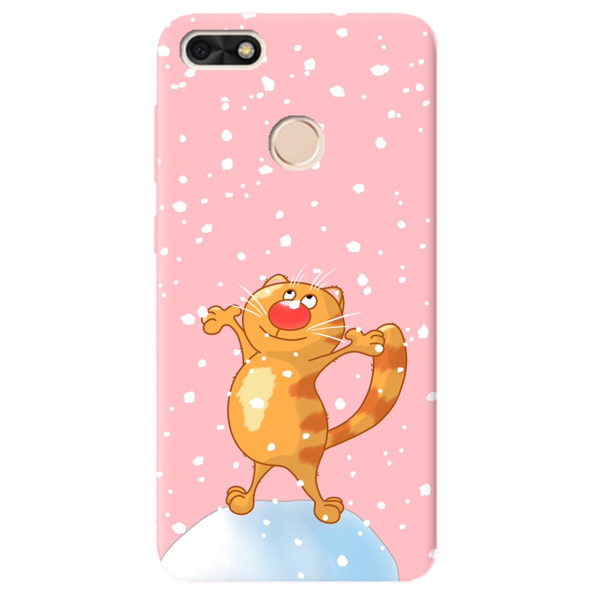 Чехол для Huawei Nova Lite 2017 нежно-розовый матовый soft touch By Happy - фото 1