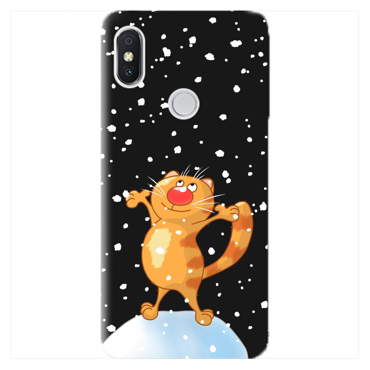 Чехол для Xiaomi Redmi S2 черный матовый soft touch By Happy - фото 1