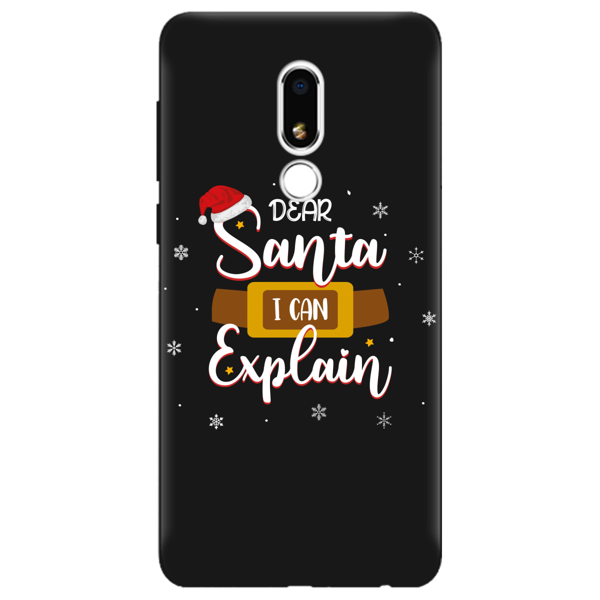 Чехол для Meizu V8 черный матовый soft touch Dear Santa - фото 1