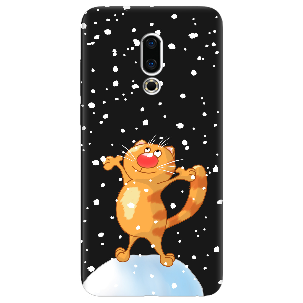 Чохол для Meizu 16 Plus чорний матовий soft touch By Happy - фото 1