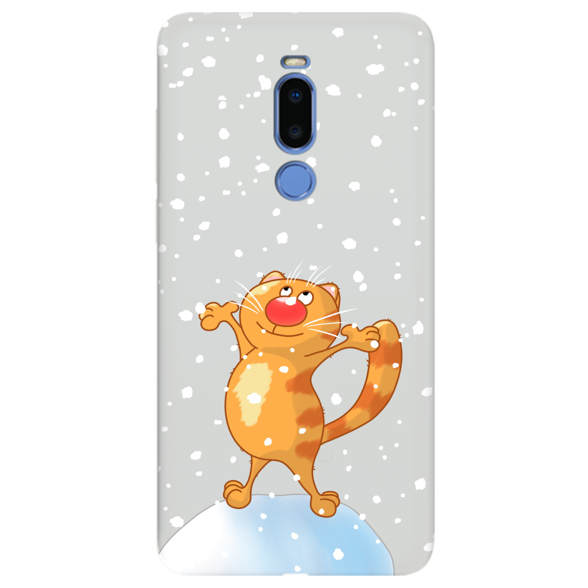 Чехол для Meizu Note 8 полупрозрачный матовый soft touch By Happy - фото 1