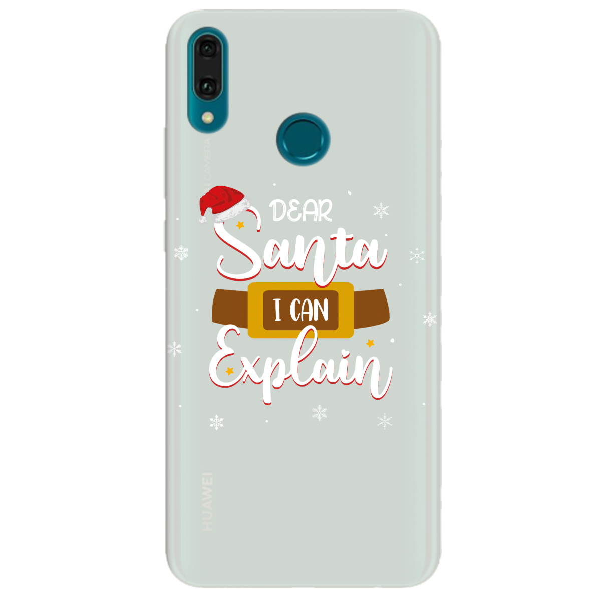 Чехол для Huawei Y9 2019 полупрозрачный матовый soft touch Dear Santa - фото 1