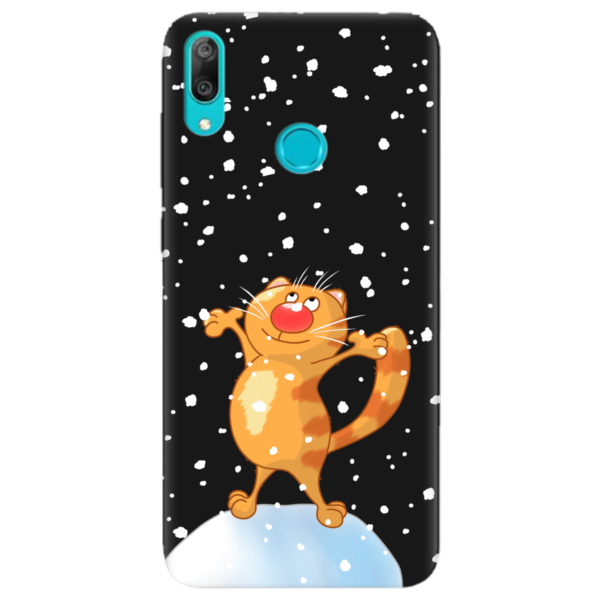 Чохол для Huawei Y7 2019 чорний матовий soft touch By Happy - фото 1