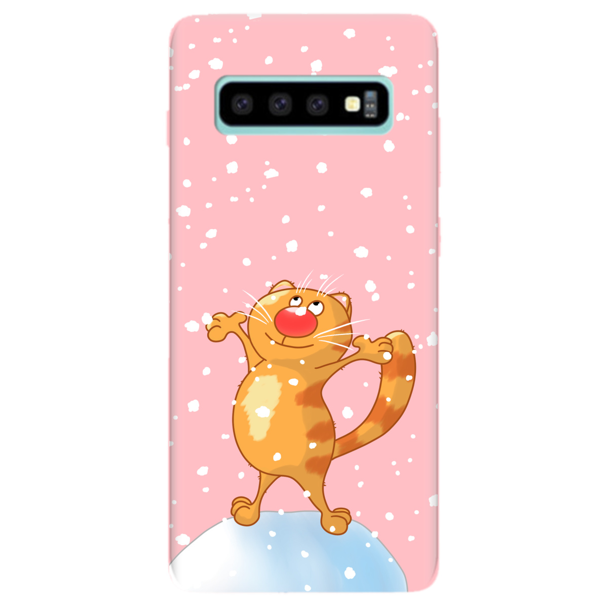 Чехол для Samsung Galaxy S10 Plus нежно-розовый матовый soft touch By Happy - фото 1