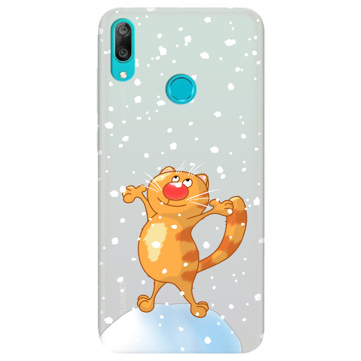 Чохол для Huawei Y7 2019 напівпрозорий матовий soft touch By Happy - фото 1