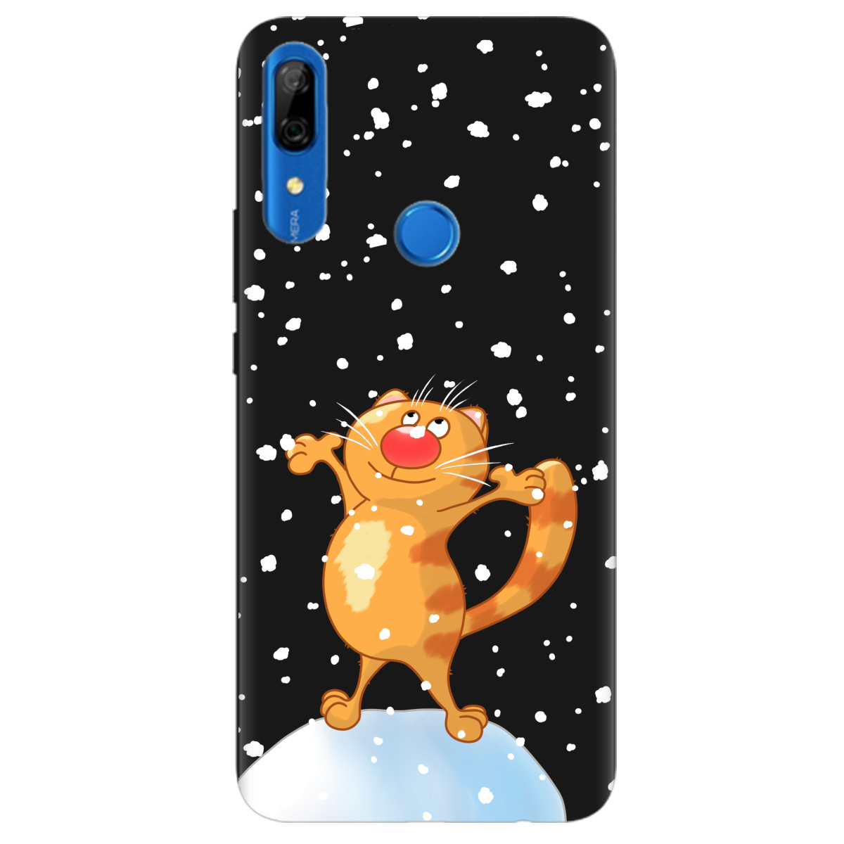 Чехол для Huawei P Smart Z черный матовый soft touch By Happy - фото 1