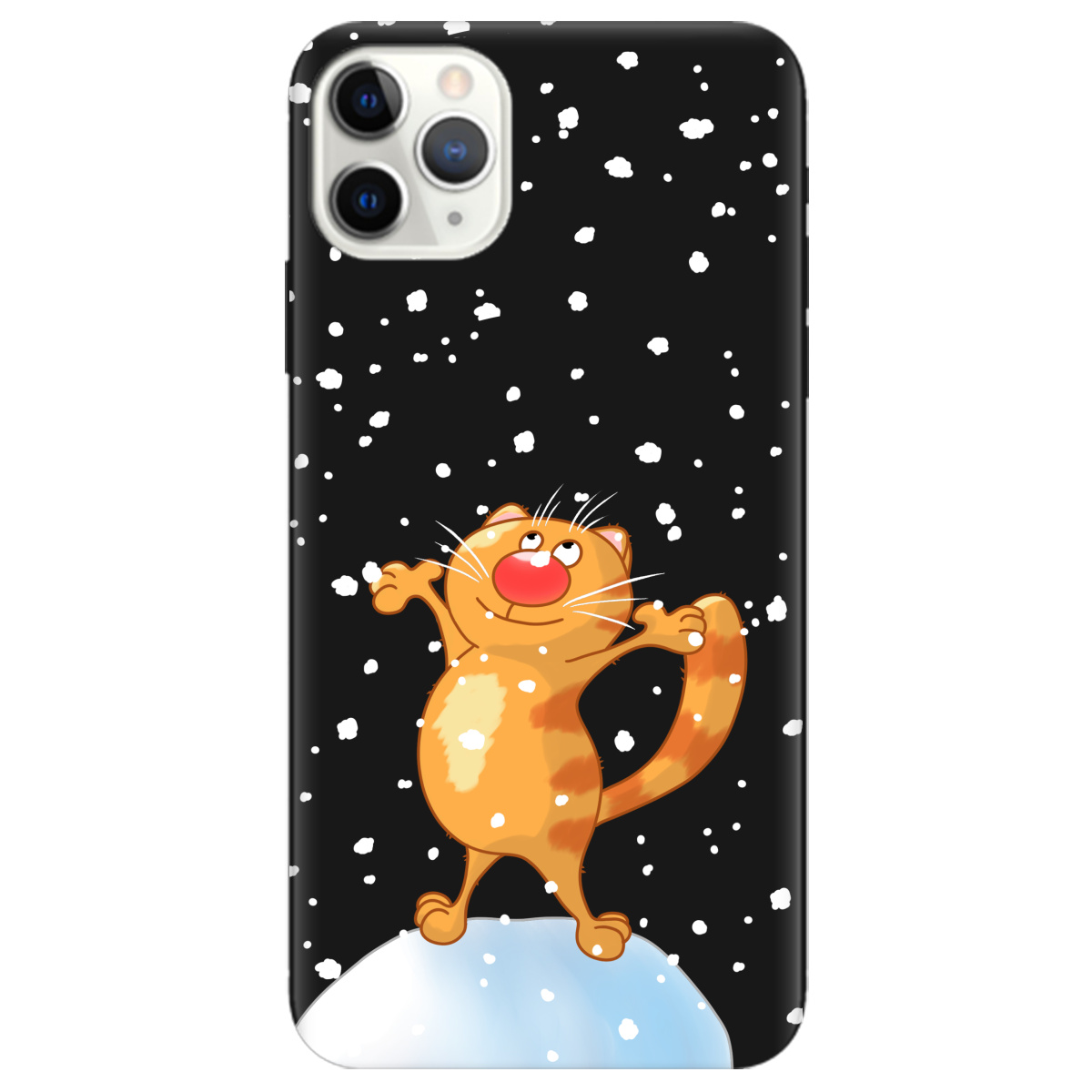 Чехол для Apple iPhone 11 Pro Max черный матовый soft touch By Happy - фото 1