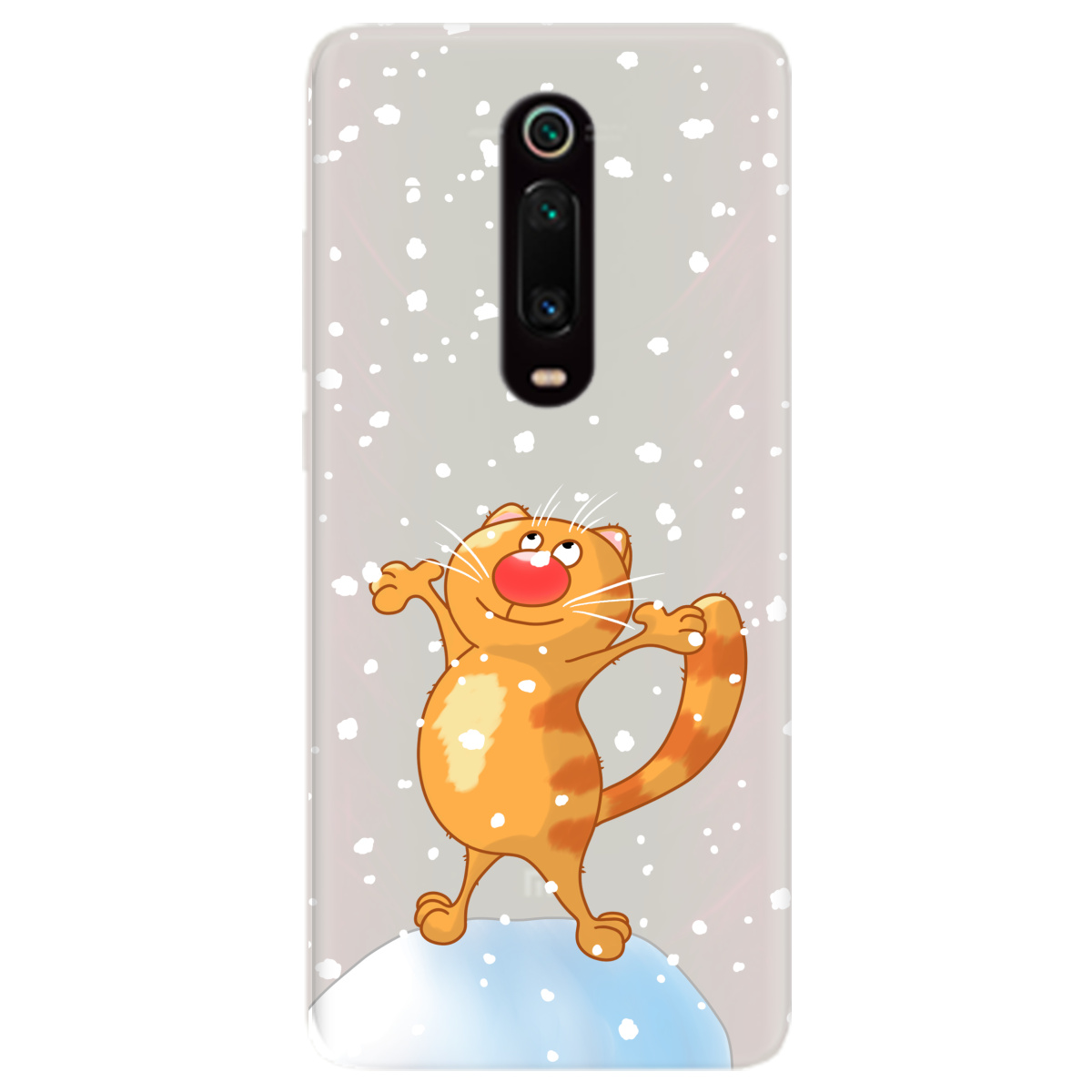 Чехол для Xiaomi Mi 9T Pro полупрозрачный матовый soft touch By Happy - фото 1