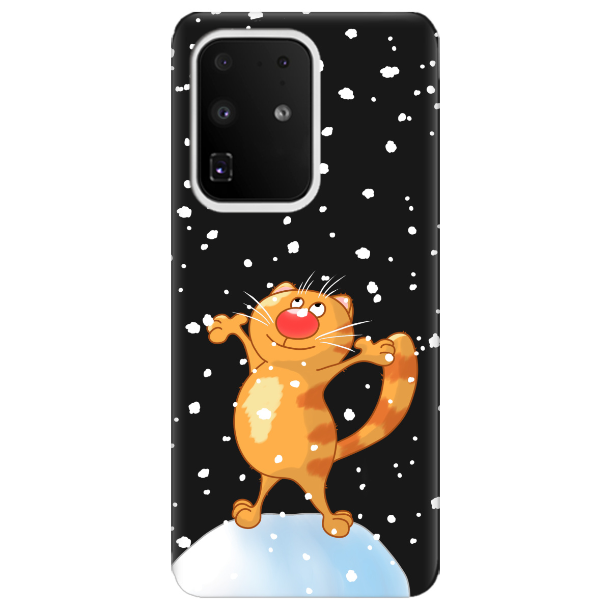 Чехол для Samsung Galaxy S11 Plus черный матовый soft touch By Happy - фото 1