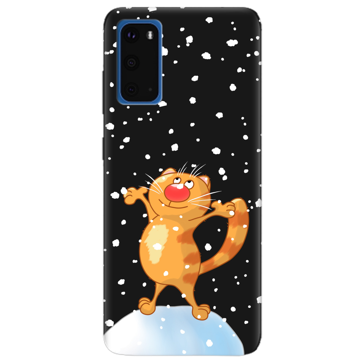 Чехол для Samsung Galaxy S11e черный матовый soft touch By Happy - фото 1