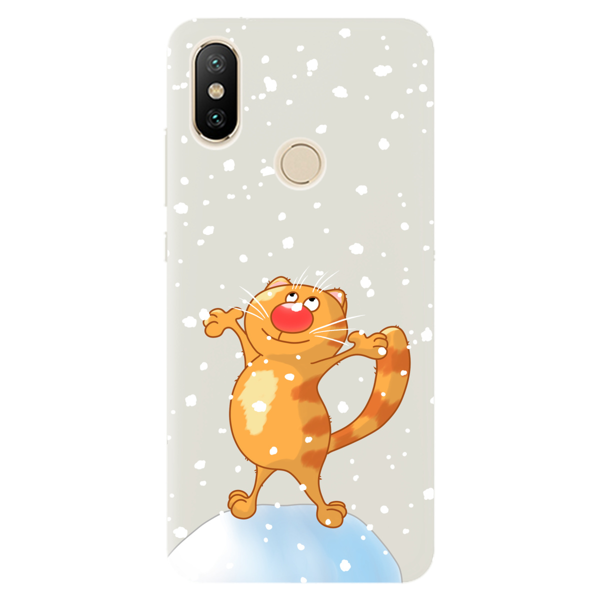 Чехол для Xiaomi Redmi 6 Pro полупрозрачный матовый soft touch By Happy - фото 1