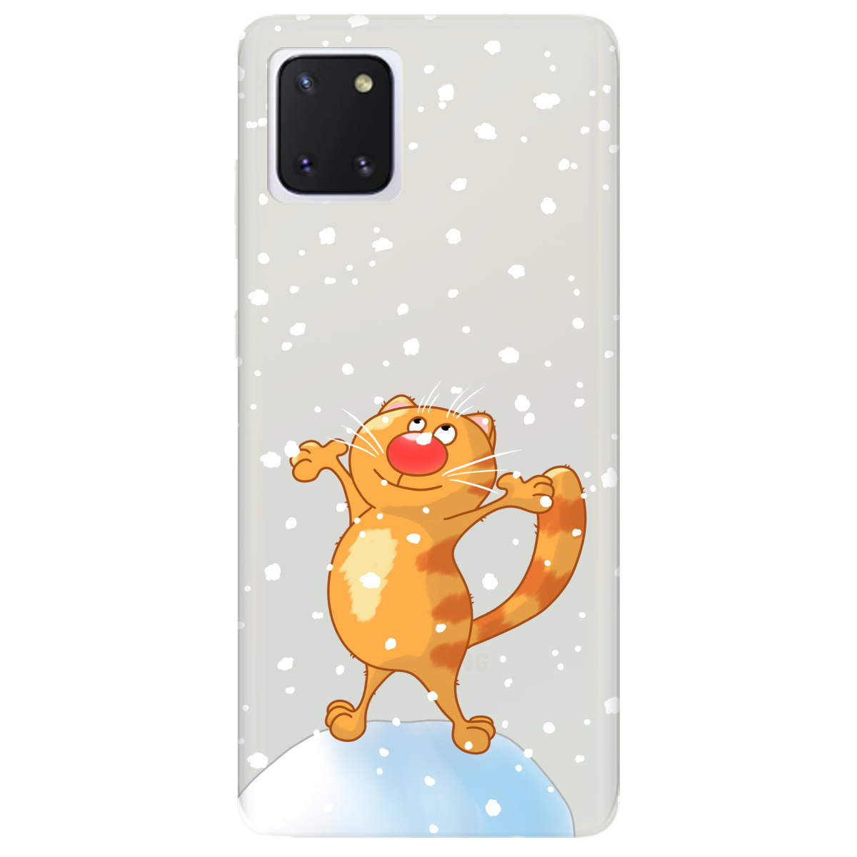 Чехол для Samsung Galaxy Note 10 Lite полупрозрачный матовый soft touch By Happy - фото 1