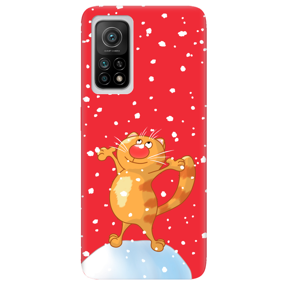 Чохол для Xiaomi Mi 10T/Mi 10T Pro яскраво-червоний матовий soft touch By Happy - фото 1