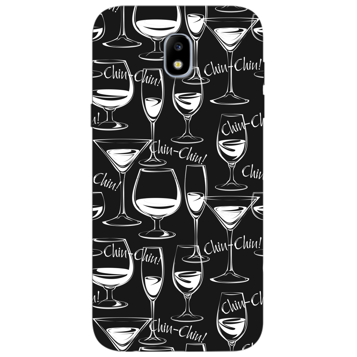 Чохол для Samsung Galaxy J5 2017 чорний матовий soft touch Chin chin - фото 1