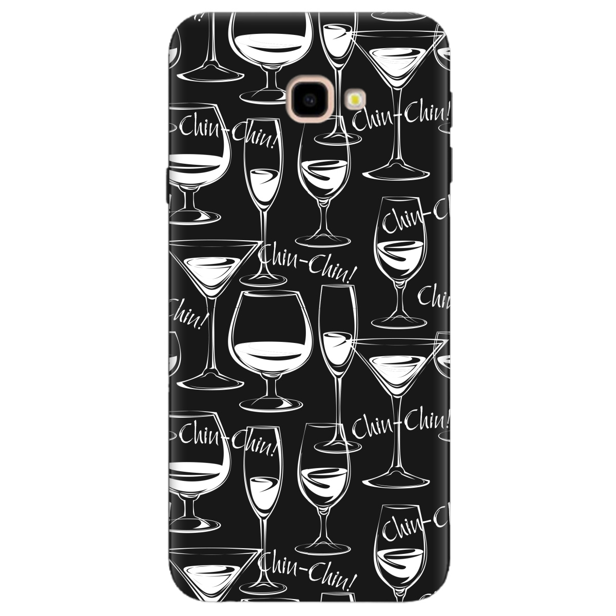 Чохол для Samsung Galaxy J4 Plus 2018 чорний матовий soft touch Chin chin - фото 1