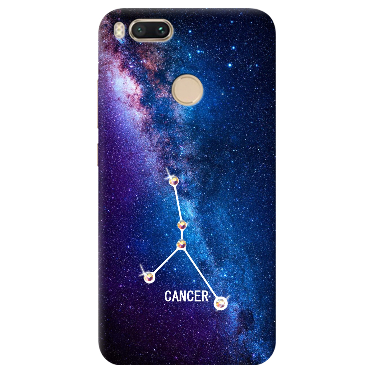 Чехол для Xiaomi Mi A1 Cancer (Рак) со стразами - фото 1
