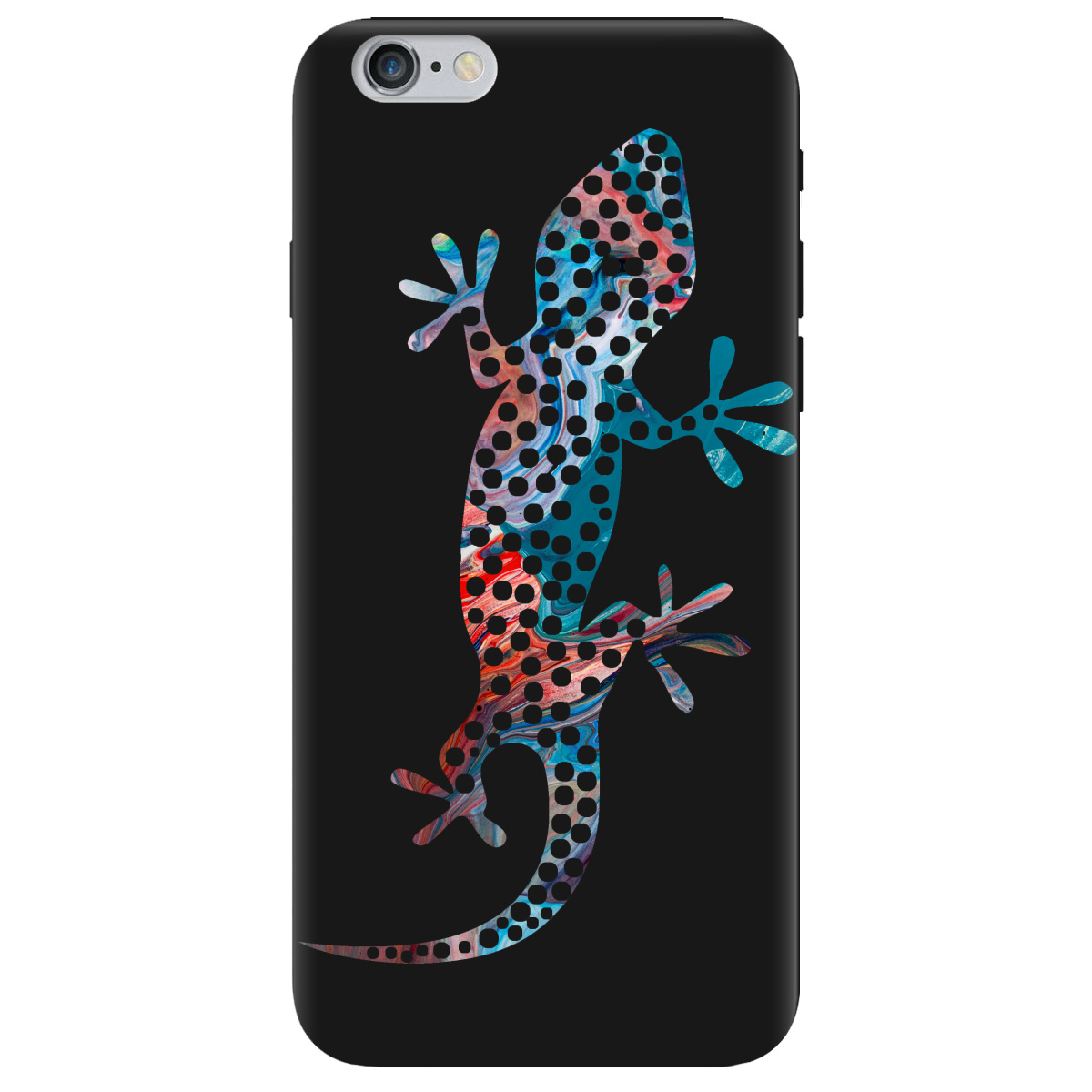 Чехол для Apple iPhone 6 / 6S черный матовый soft touch Chameleon - фото 1