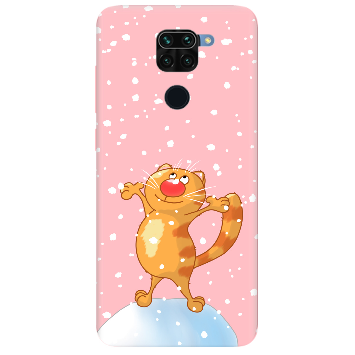 Чехол для Xiaomi Redmi Note 9 нежно-розовый матовый soft touch By Happy - фото 1