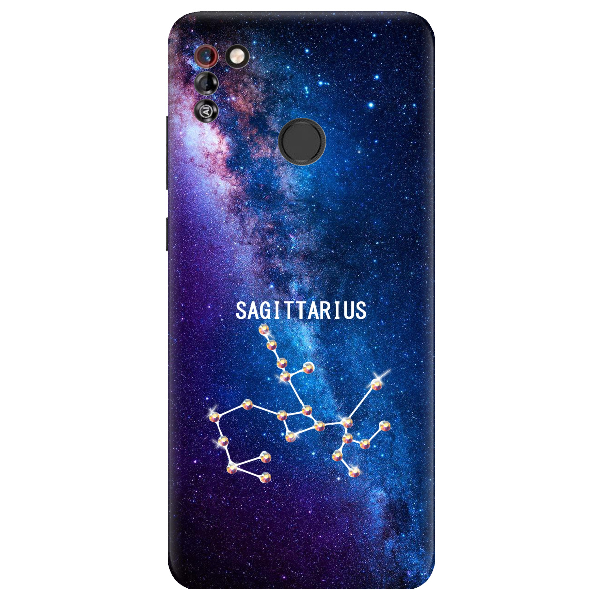 Чехол для Tecno Pop 4 Pro Sagittarius (Стрелец) со стразами - фото 1