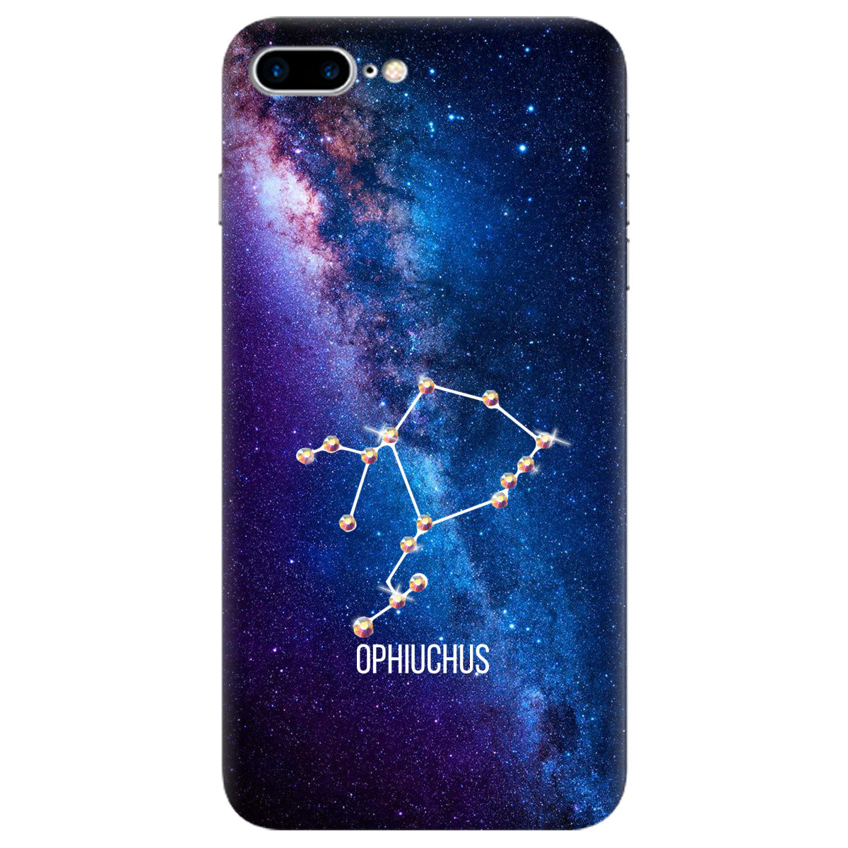 Чехол для Apple iPhone 8 Plus Ophiuchus (Змееносец) со стразами - фото 1