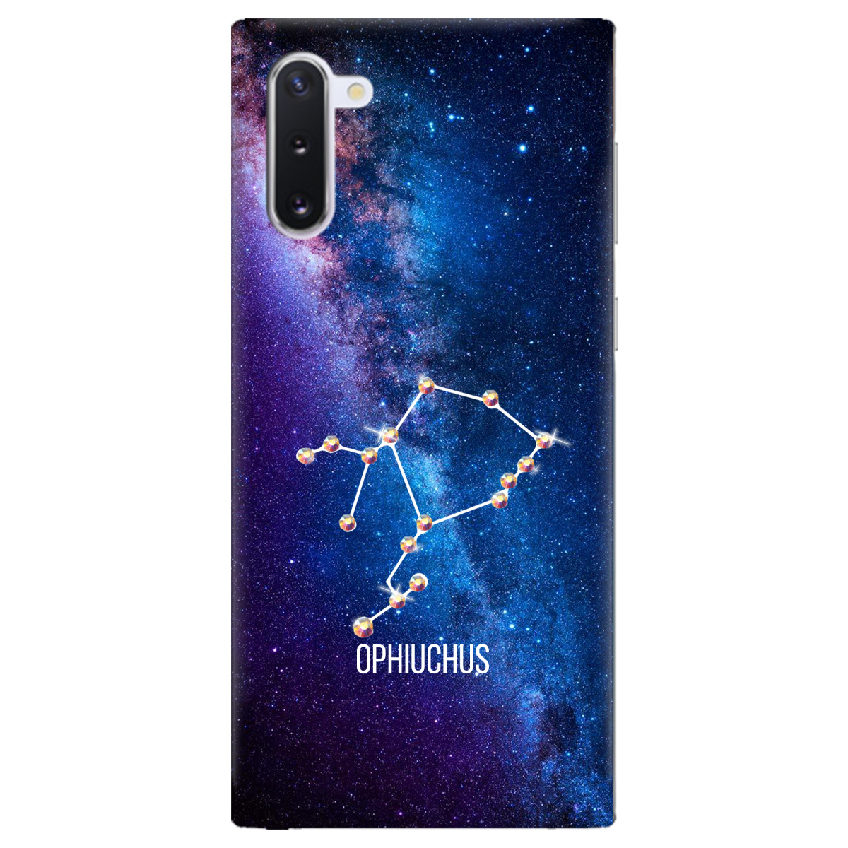 Чехол для Samsung Galaxy Note 10 Ophiuchus (Змееносец) со стразами - фото 1