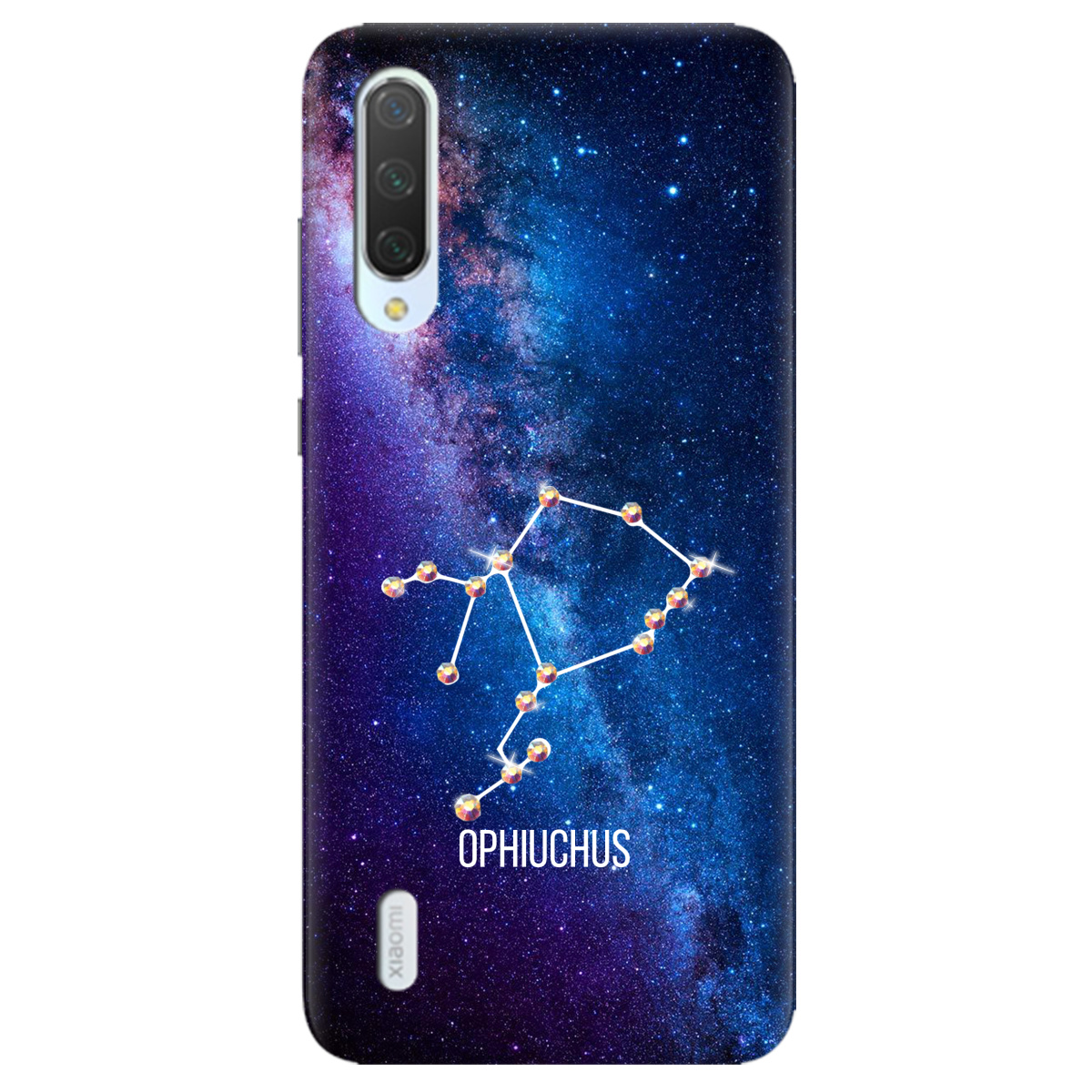 Чехол для Xiaomi Mi A3 Ophiuchus (Змееносец) со стразами - фото 1
