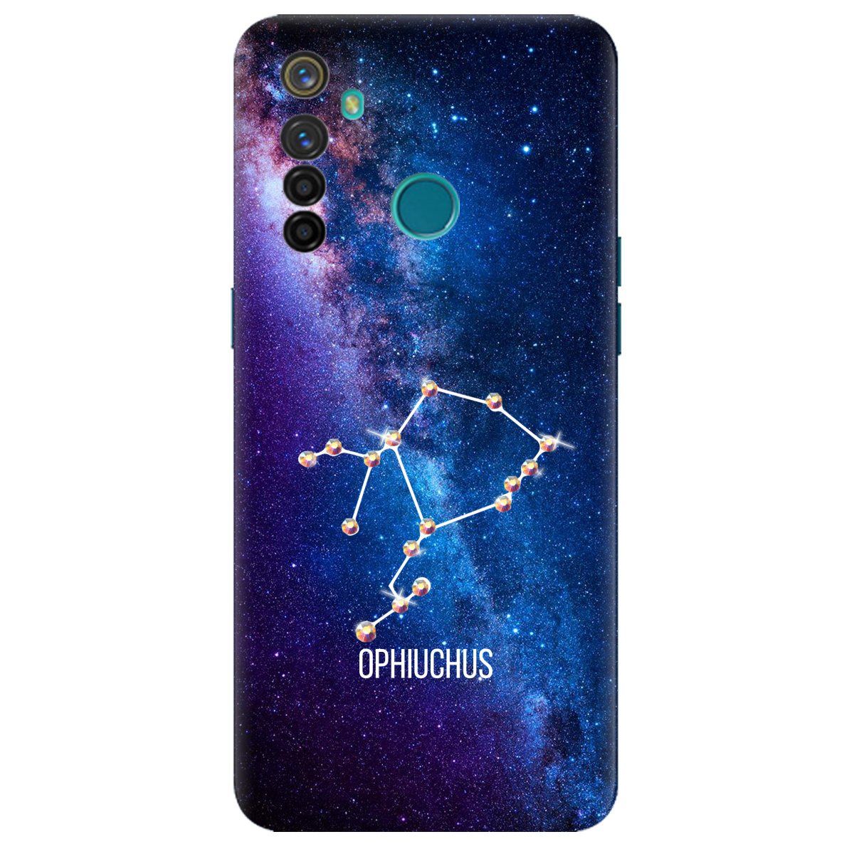 Чехол для Realme 5 Pro Ophiuchus (Змееносец) со стразами - фото 1
