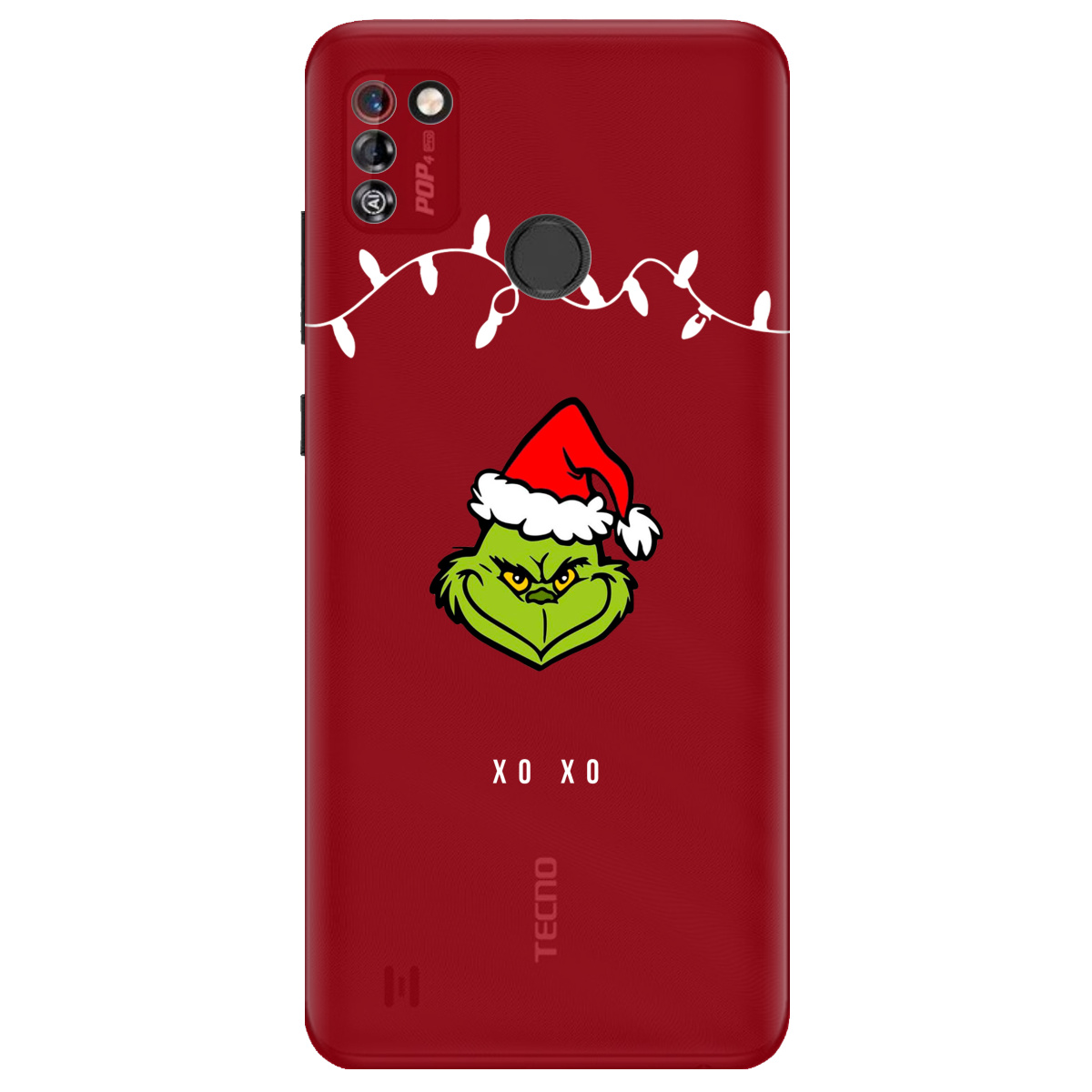 Чохол для Tecno Pop 4 Pro Grinch xo xo - фото 1