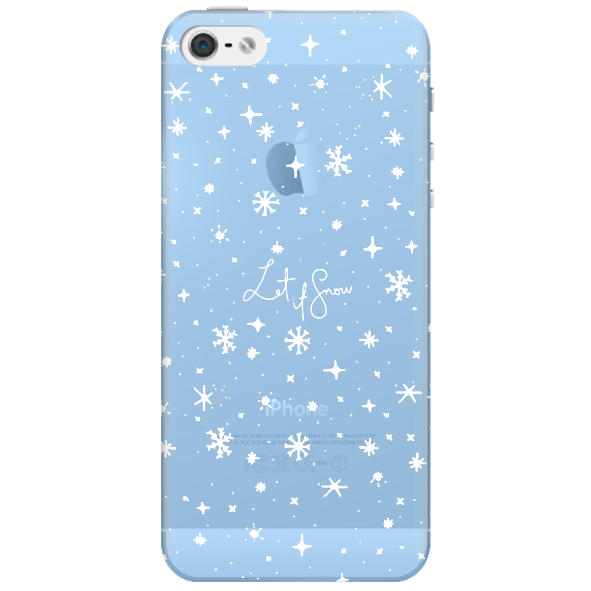 Чехол для Apple iPhone 5 / 5S Let it snow - фото 1