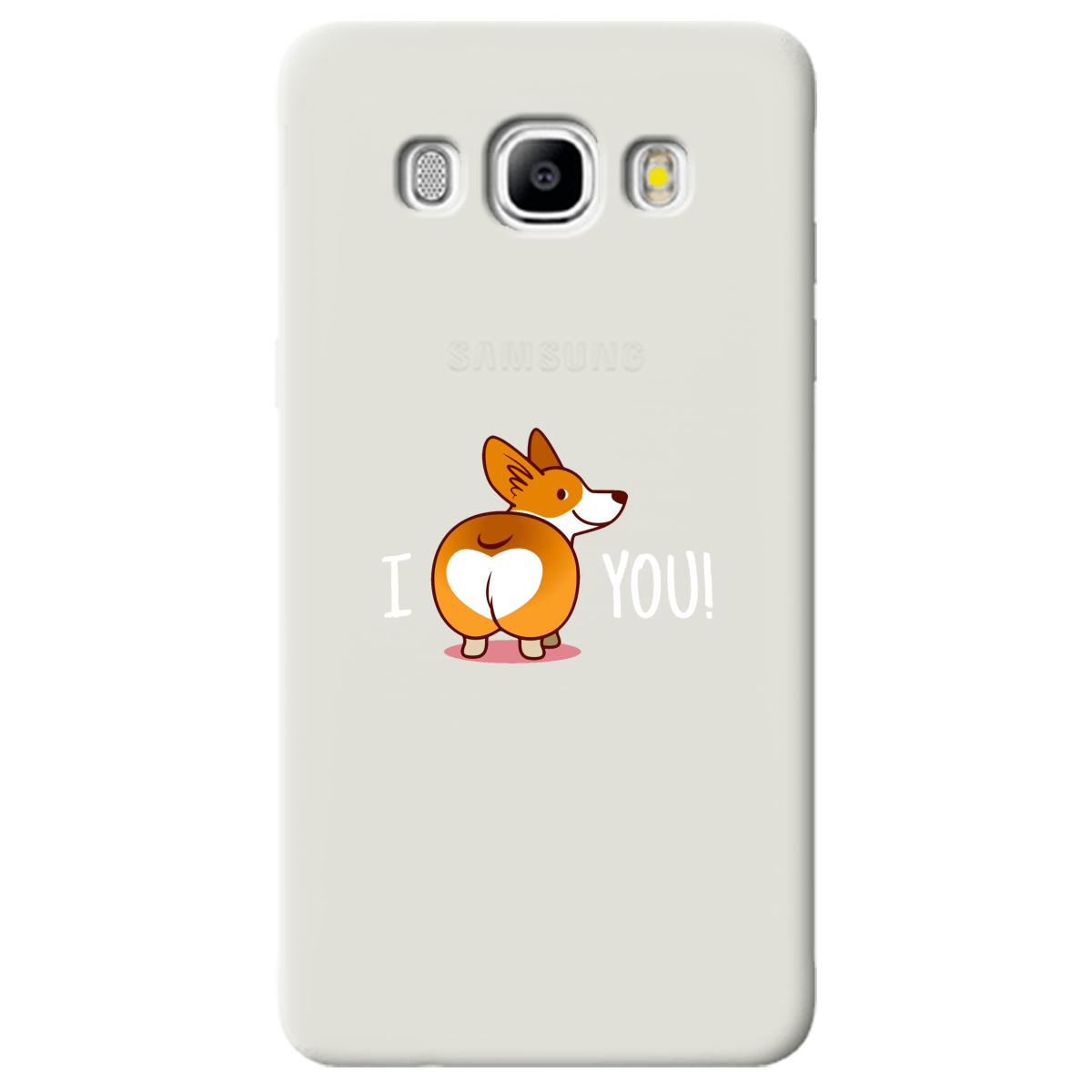 Чохол для Samsung Galaxy J5 2016 напівпрозорий матовий soft touch Corgi - фото 1