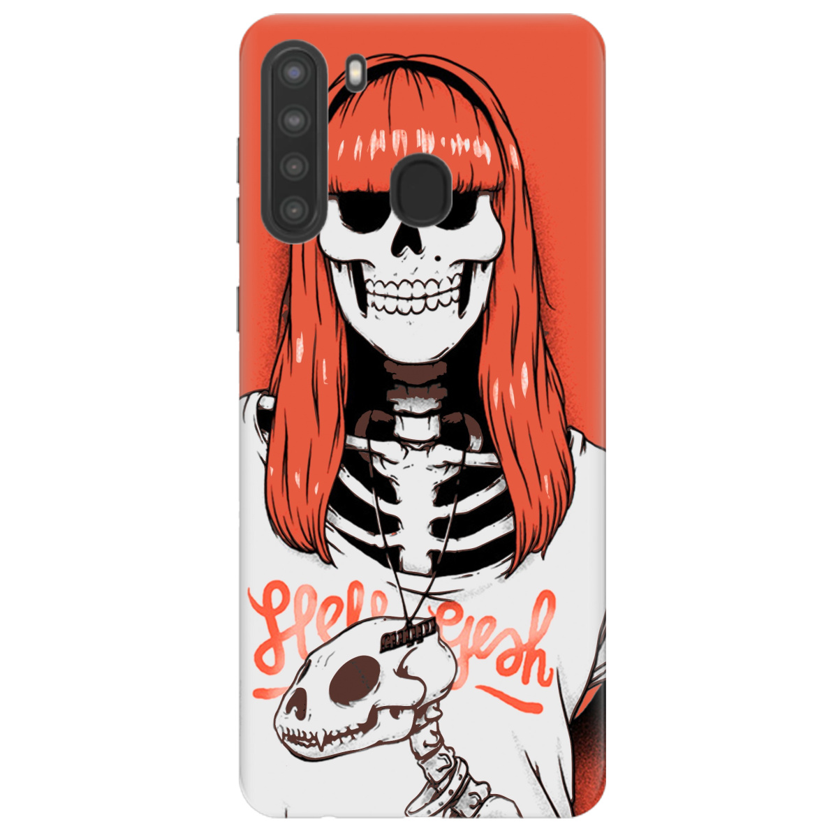 Чохол для Samsung Galaxy A21 skeleton - фото 1