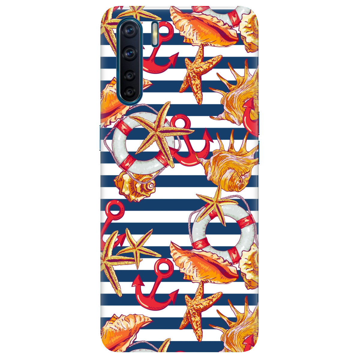 Чехол для Oppo Reno 3 Морской - фото 1