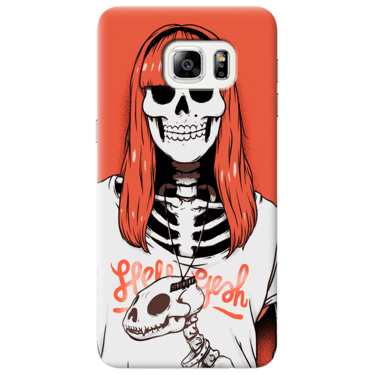 Чехол для Samsung Galaxy S6 Edge Plus skeleton - фото 1