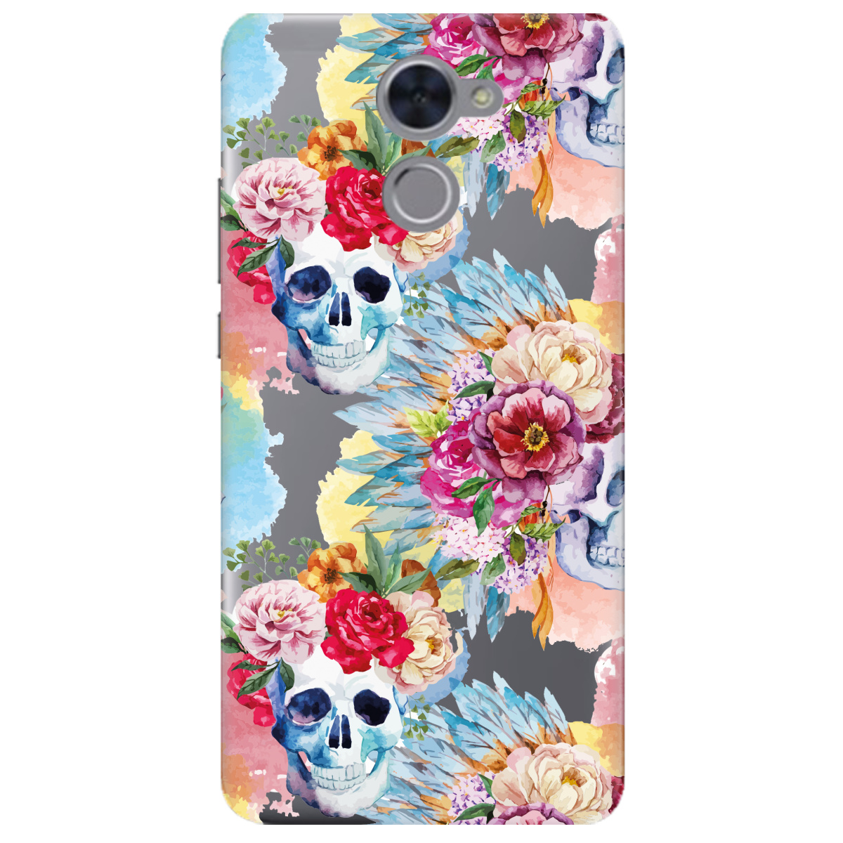 Чехол для Huawei Y7 Prime Черепки - фото 1