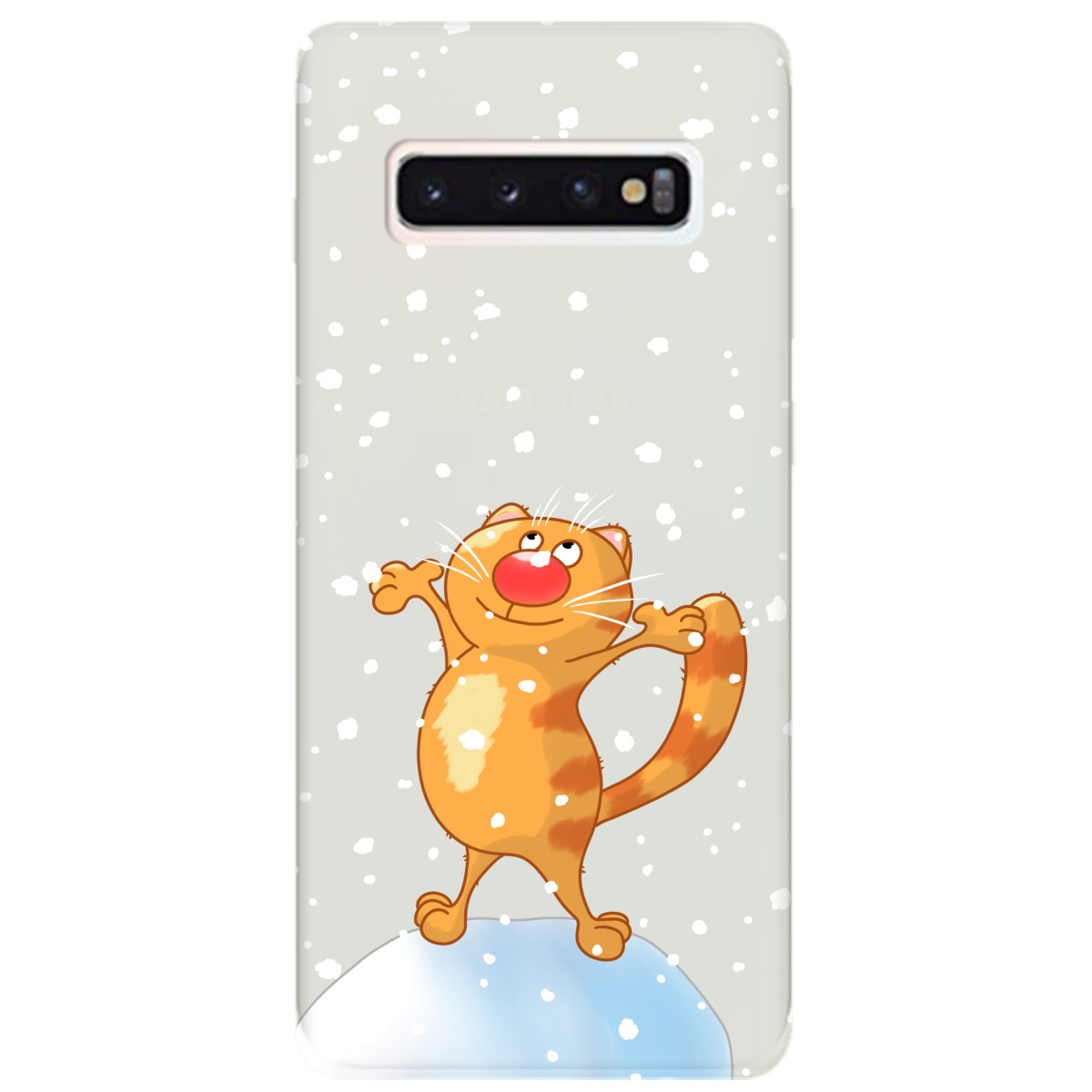 Чехол для Samsung Galaxy S10 полупрозрачный матовый soft touch By Happy - фото 1