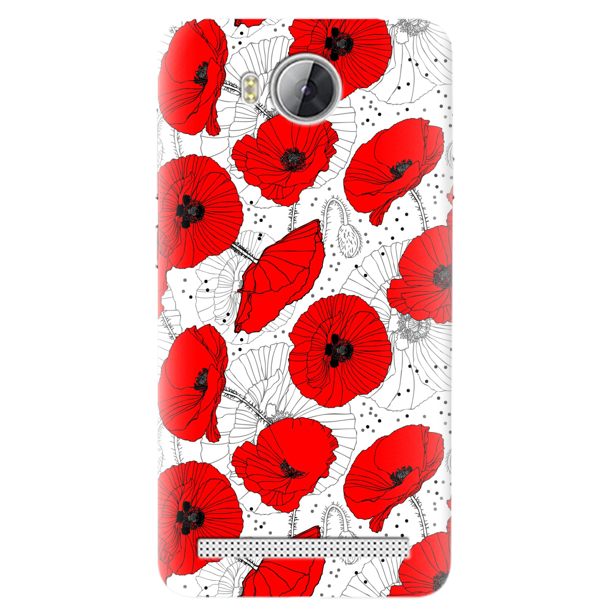 Чехол для Huawei Y3 II Red flower - фото 1