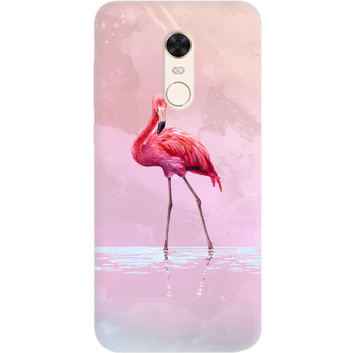 Чехол для Xiaomi Redmi 5 Plus Flamingo - фото 1
