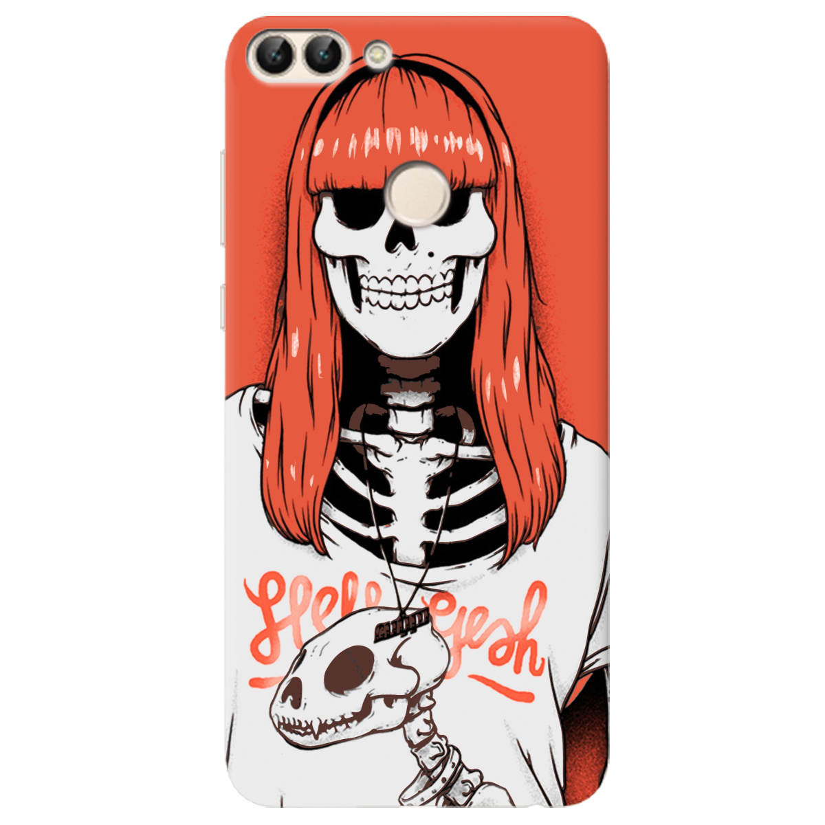 Чехол для Huawei P Smart skeleton - фото 1