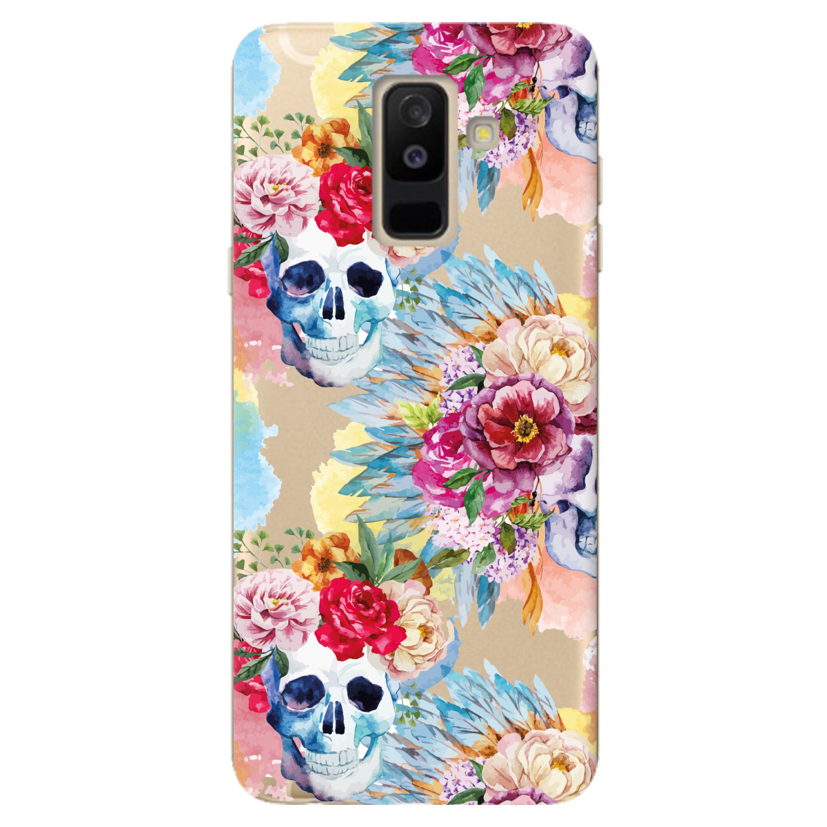 Чехол для Samsung Galaxy A6 Plus 2018 Черепки - фото 1