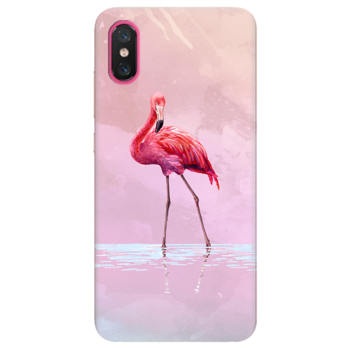 Чехол для Xiaomi Mi 8 Pro Flamingo - фото 1